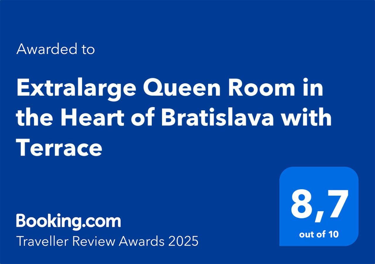 Extralarge Queen Room In The Heart Of Bratislava With Terrace Exteriör bild